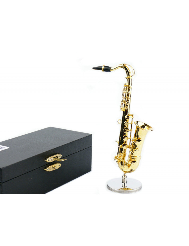 Mini Goldplated Saxophone with Stand and Case