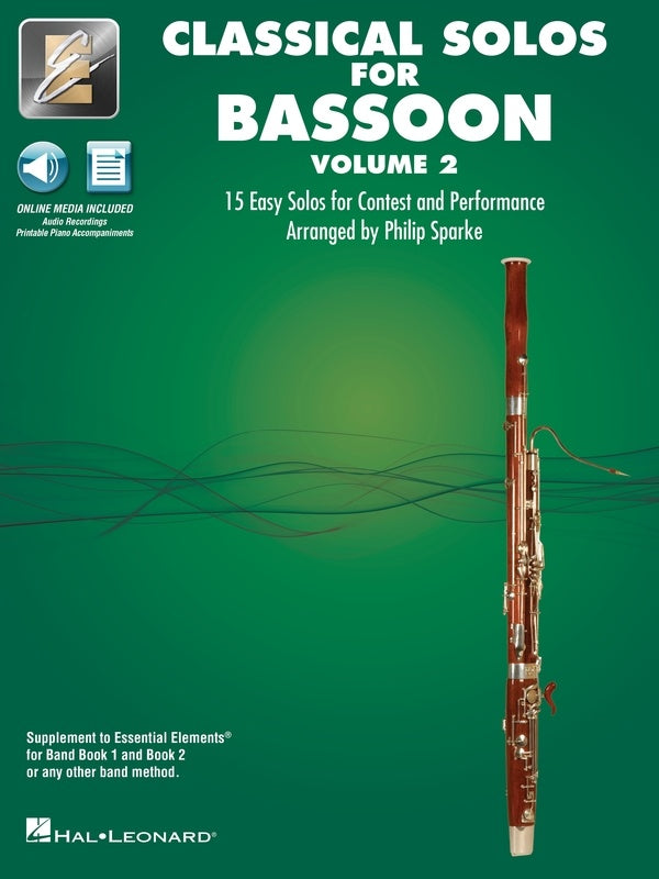 Classical Solos Volume 2 - Bassoon/Media Access Online Hal Leonard 870103