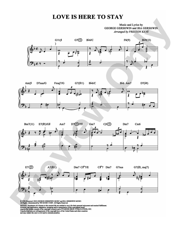 Love Is Here to Stay - DSM-PS-0007876 - Piano (Digital Download)