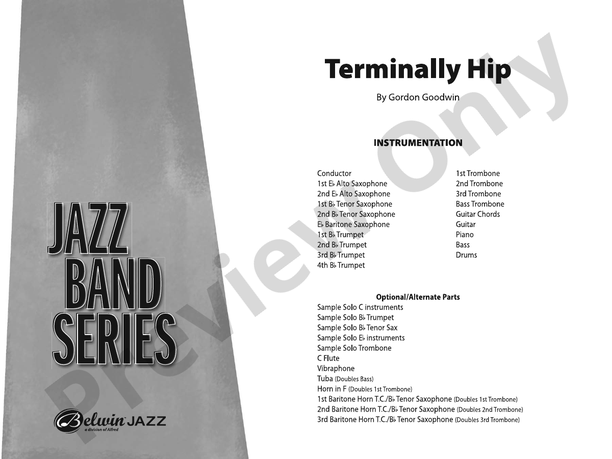 Terminally Hip (Grade 3.5) – Jazz Ensemble Conductor Score & Parts (Digital Download)