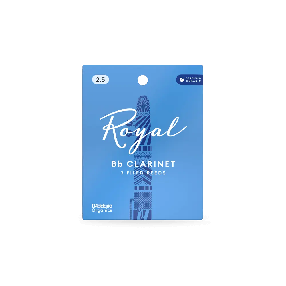 Royal Bb Clarinet Reeds Strength 2.5 Pack of 3