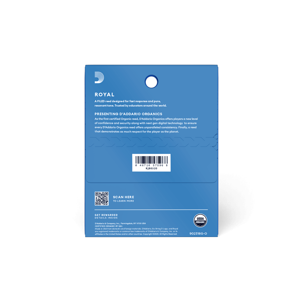 Royal Alto Saxophone Reeds Strength 2.0 Pack of 3