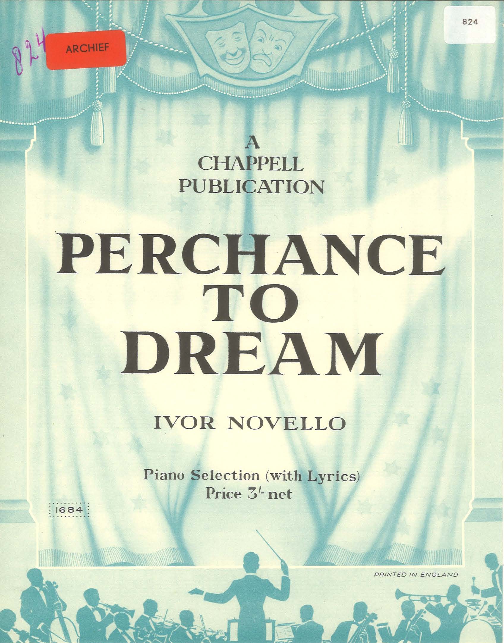 Perchance To Dream Selection - Piano Solo (Digital Download)