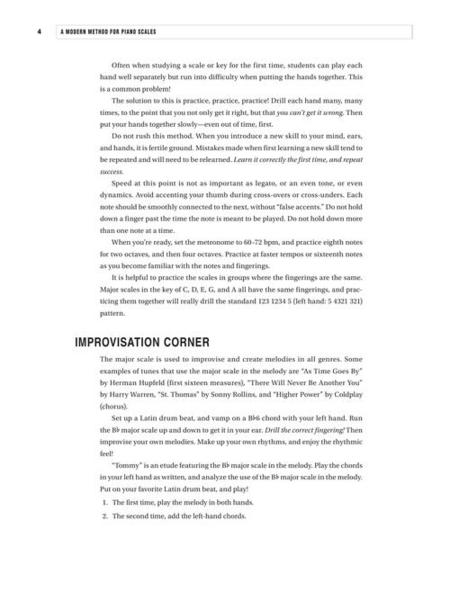 A Modern Method for Piano Scales - Piano Solo Berklee Press 380859