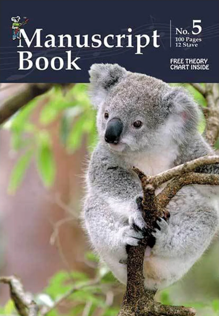 Manuscript Book 5 A4 Pad with Hole 96 pp 12 Stave