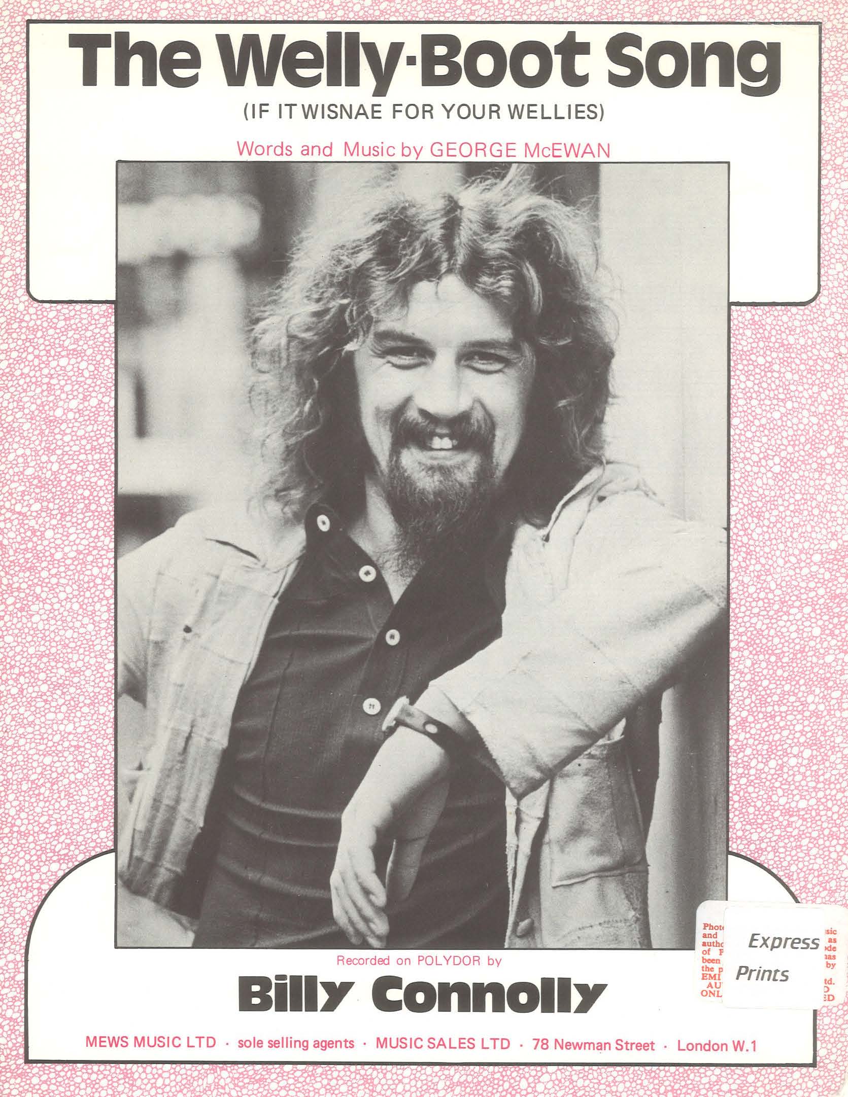 The Welly-Boot Song - Billy Connolly - PVG (Digital Download)