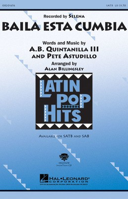 Baila Esta Cumbia - SATB Alan Billingsley Hal Leonard Choral Score Octavo