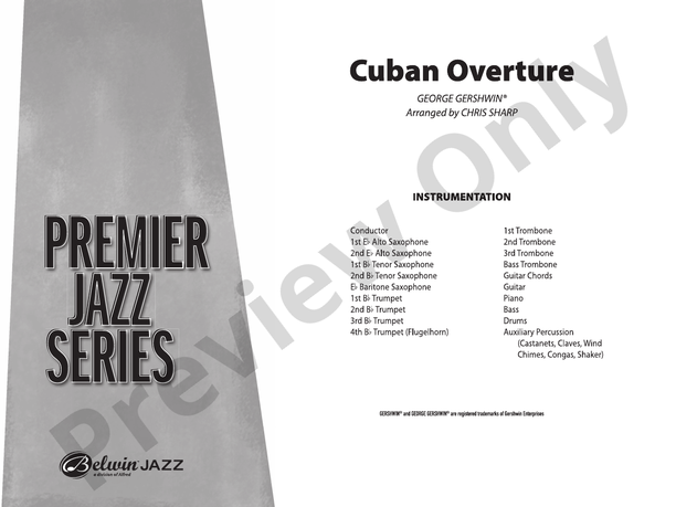 Cuban Overture - Jazz Ensemble Conductor Score & Parts(Digital Download)