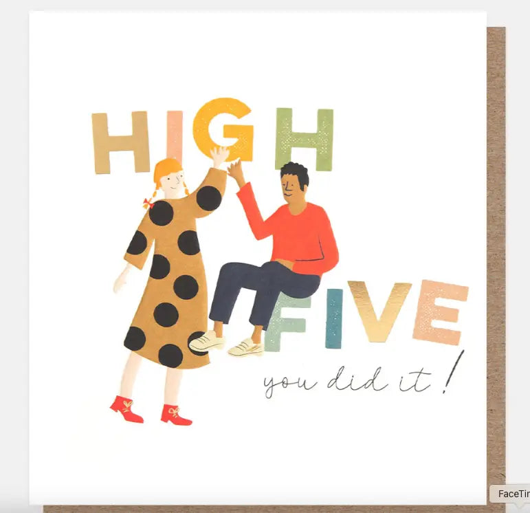 Greeting Card High Five You Did It
