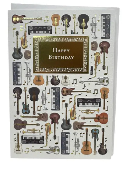 Greeting Card Guitars, Keyboard, Trumpet and Saxophone