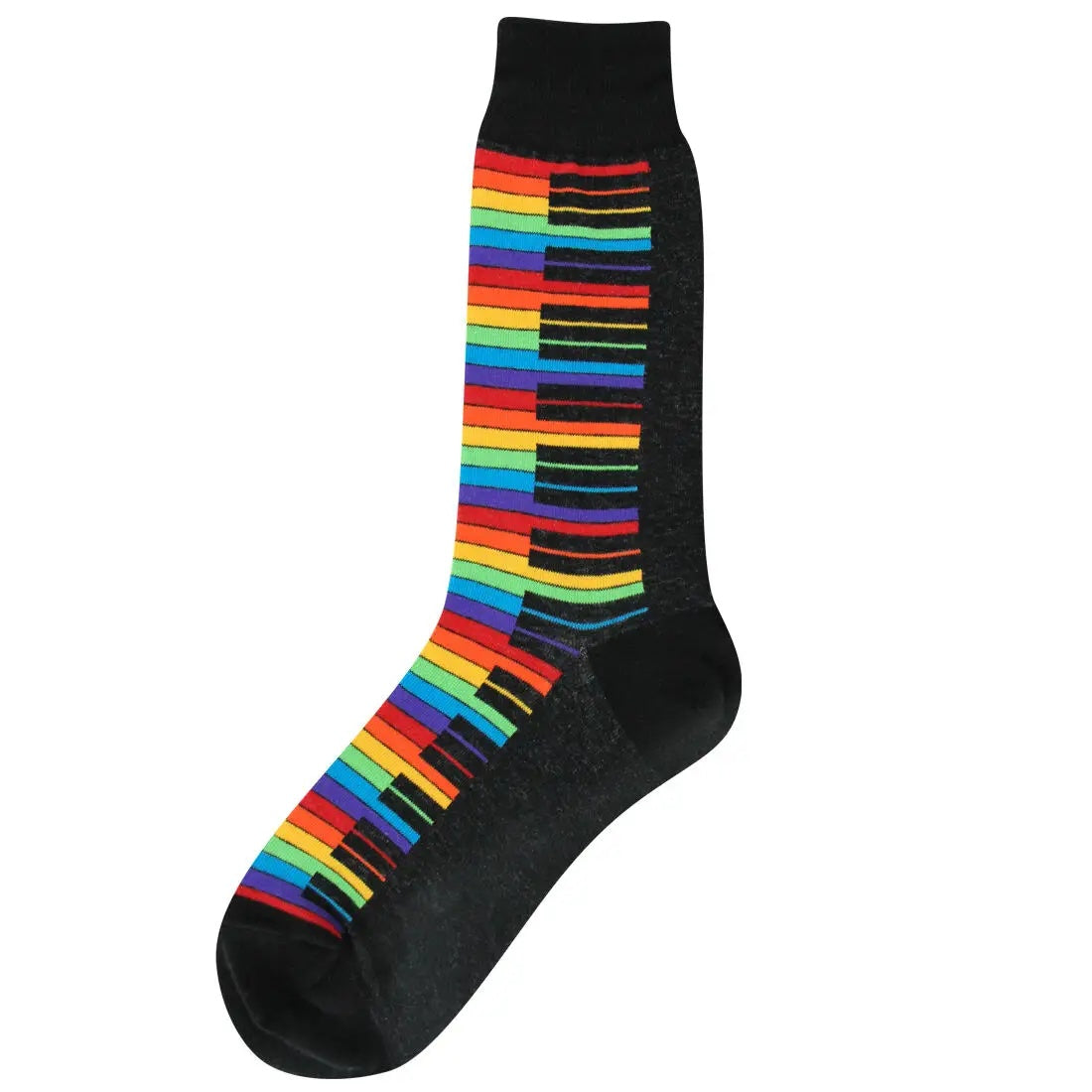 Rainbow Piano Men's Socks Size 7-11