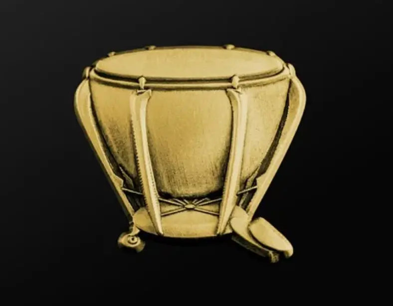 Musician Designer Timpani Pin Gold
