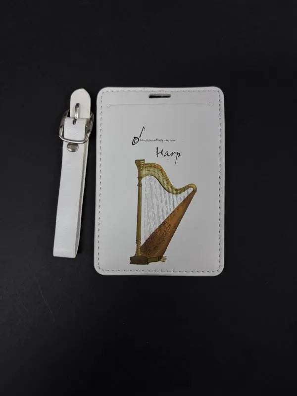 Musician Designer Harp - Side View Luggage Tag
