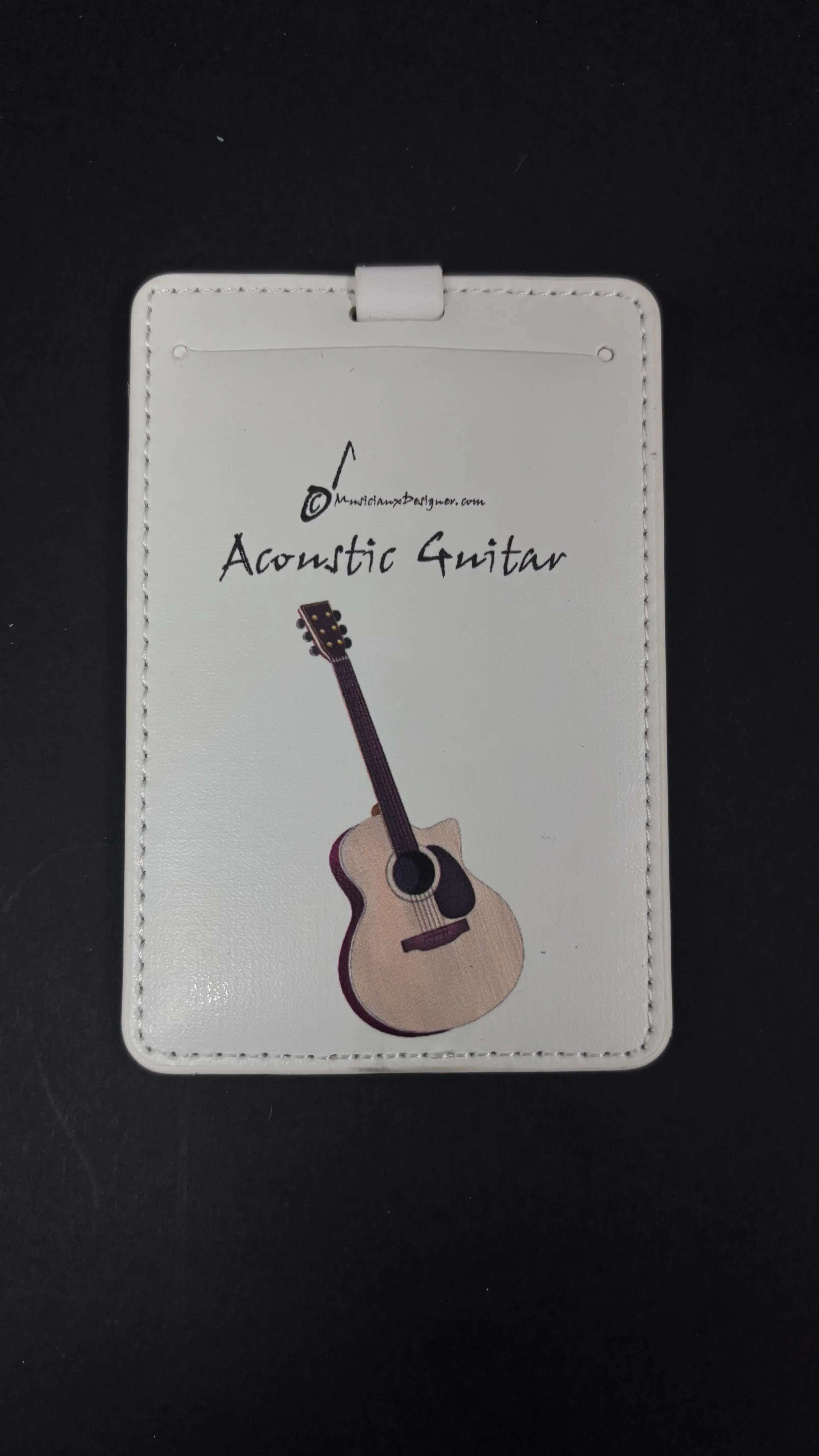 Musician Designer Guitar Luggage Tag