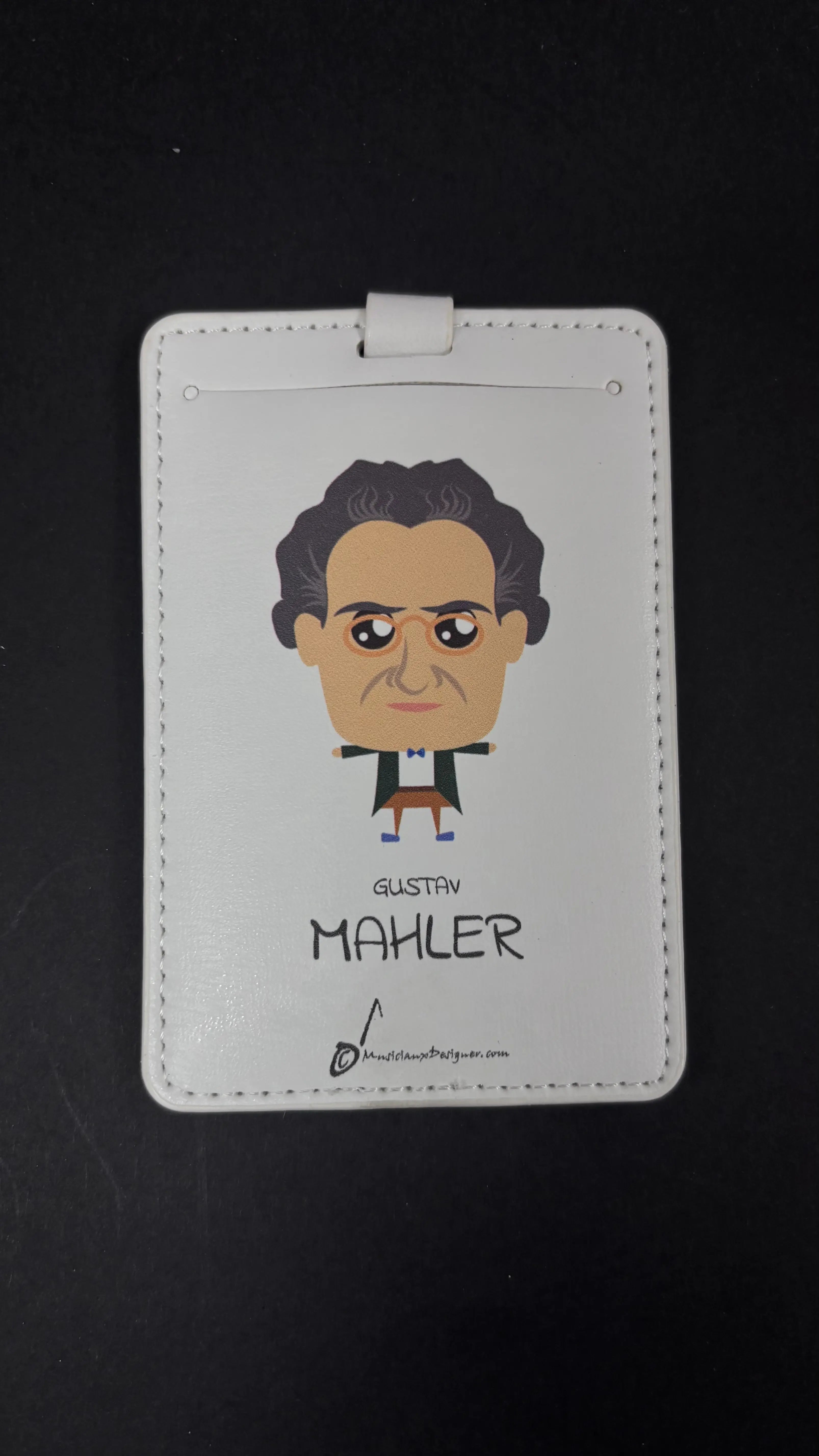 Musician Designer Gustav Mahler Luggage Tag