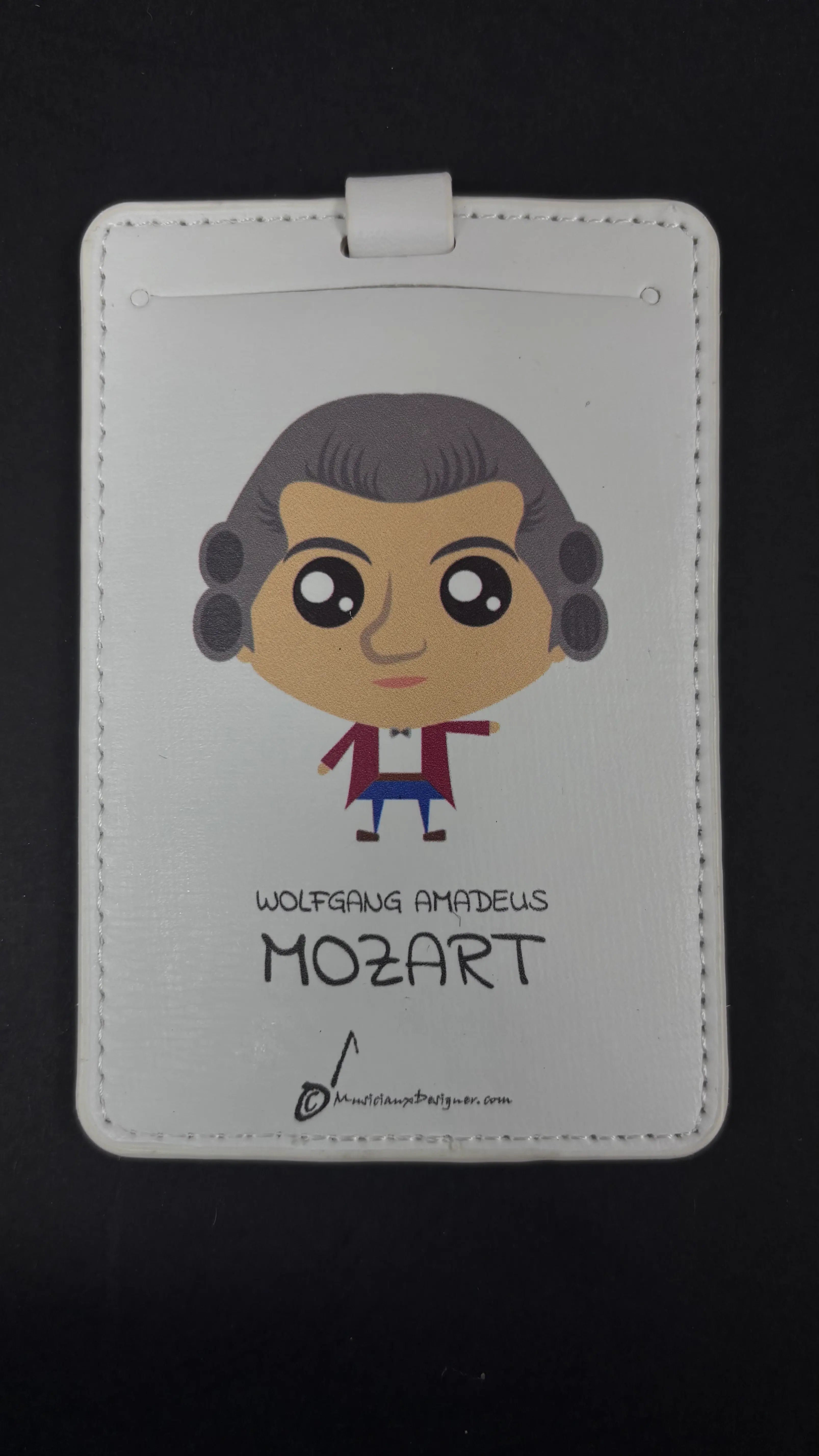 Musician Designer Wolfgang Amadeus Mozart Luggage Tag