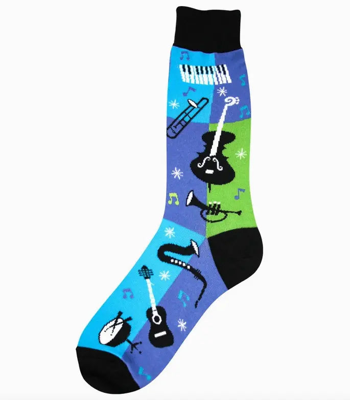 Mens Socks Jazz Size:7-11