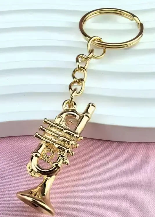 Gold Keyring Trumpet