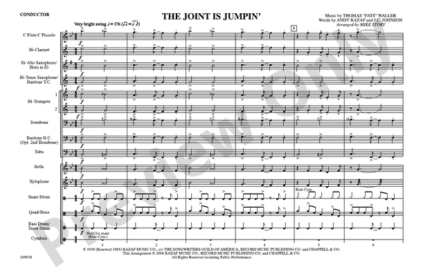 The Joint Is Jumpin' – Marching Band Conductor Score & Parts (Digital Download)