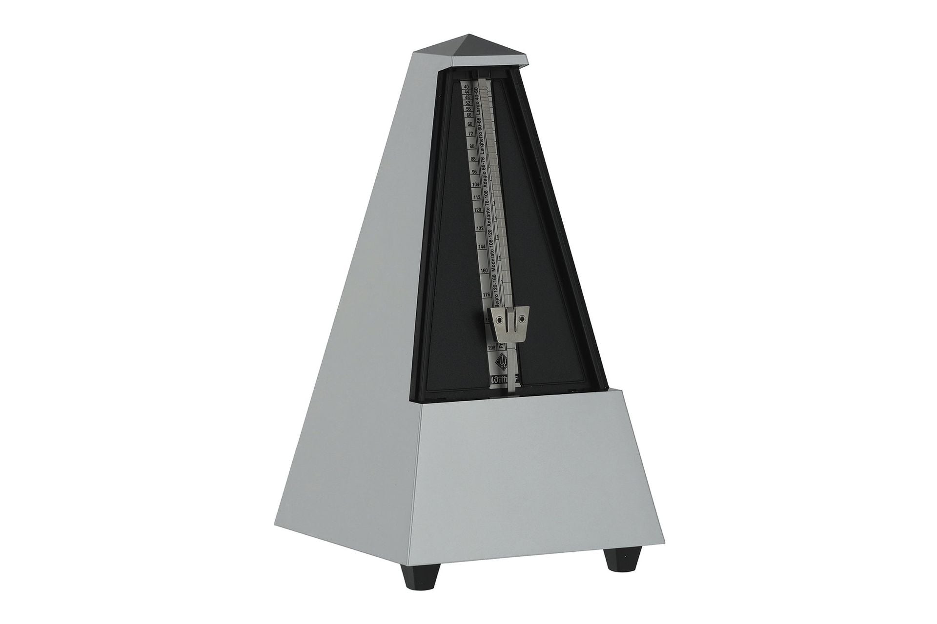 Wittner Pyramid Plastic Metronome with Bell Silver