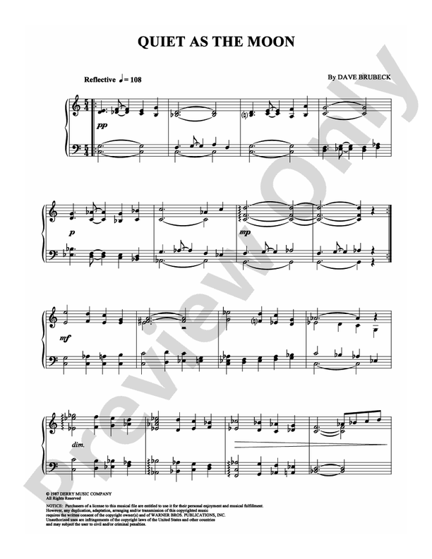 Quiet As The Moon - DSM-PS-0000751 - Piano (Digital Download)