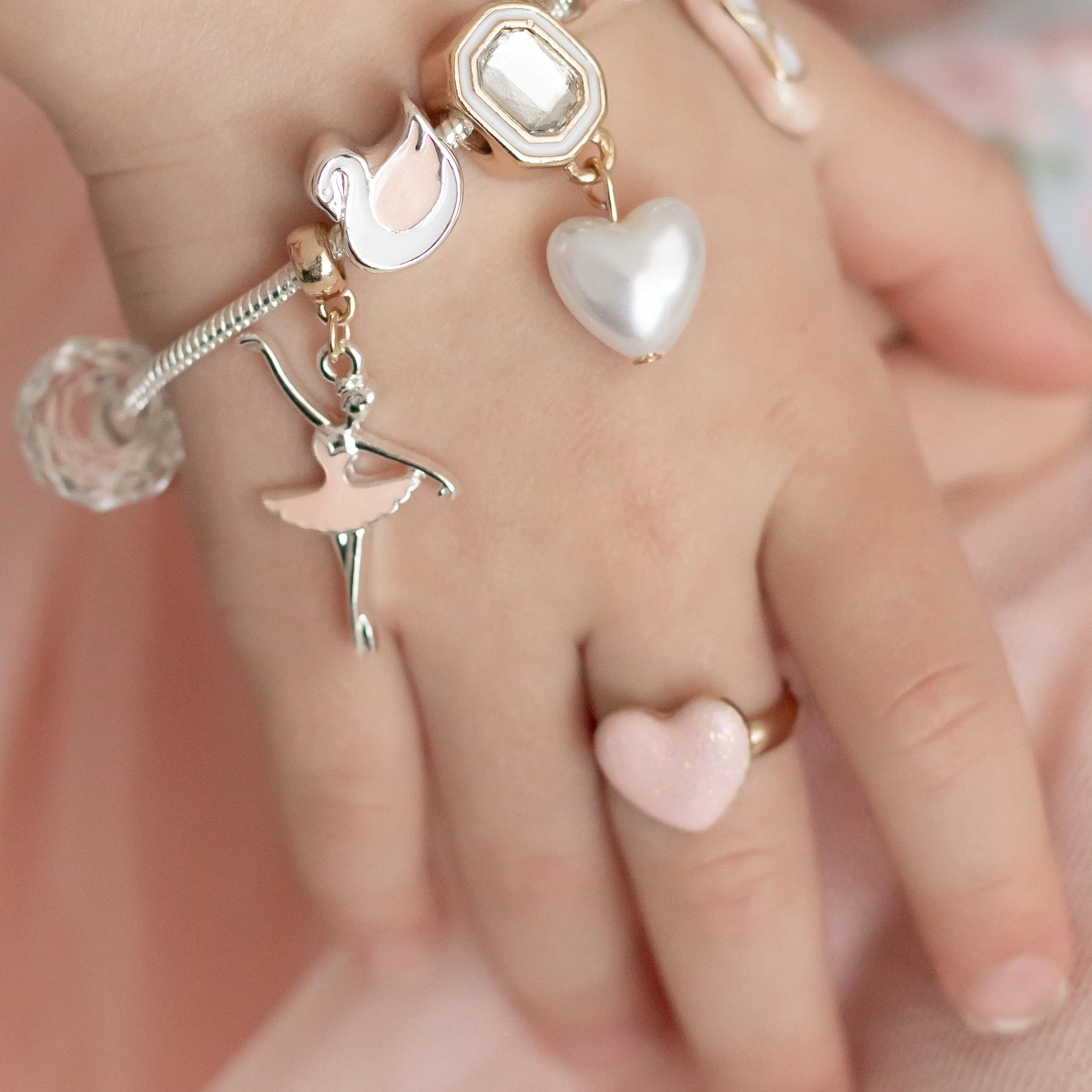 Ballet Swan Lake Charm Bracelet