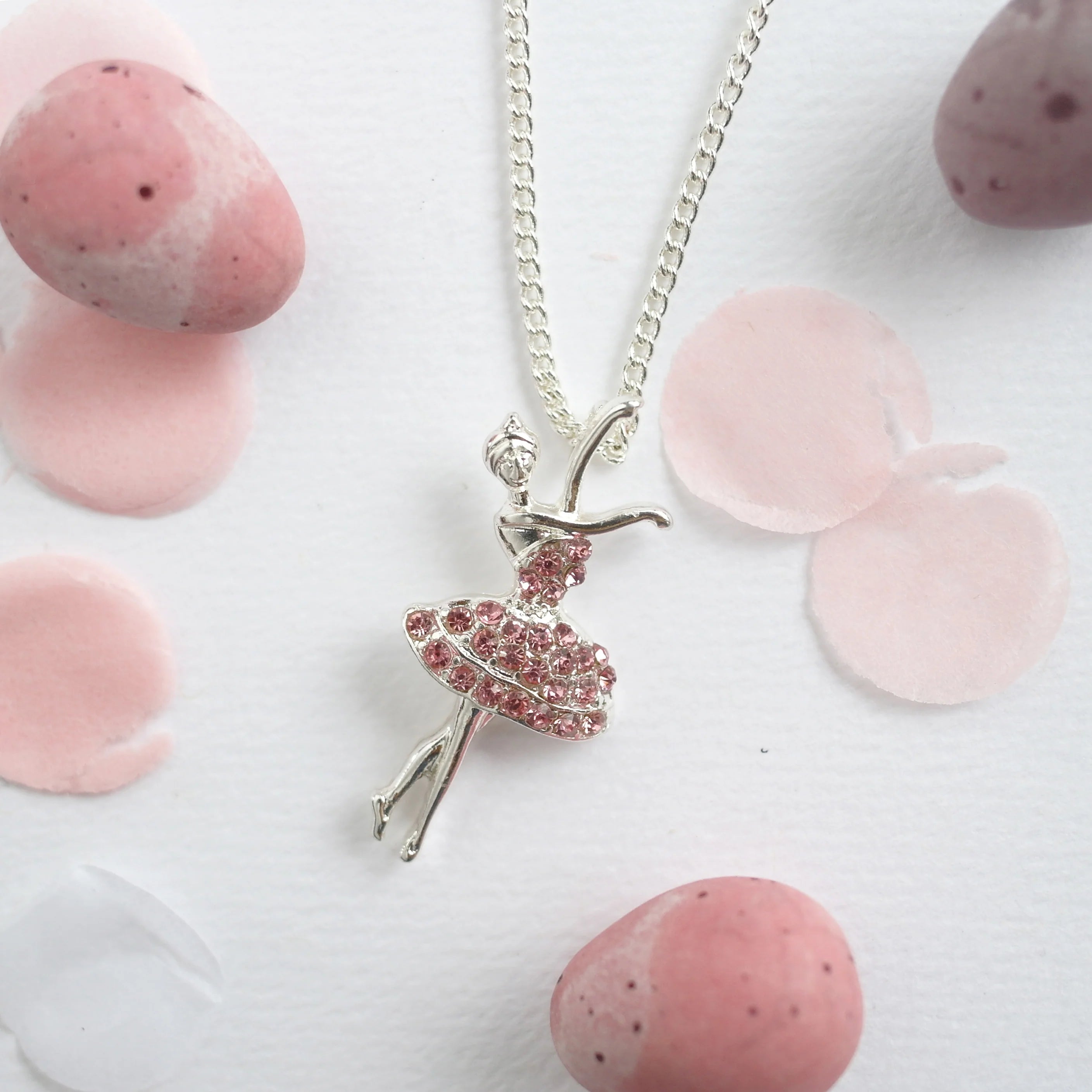 Ballet Pink Ballerina Necklace