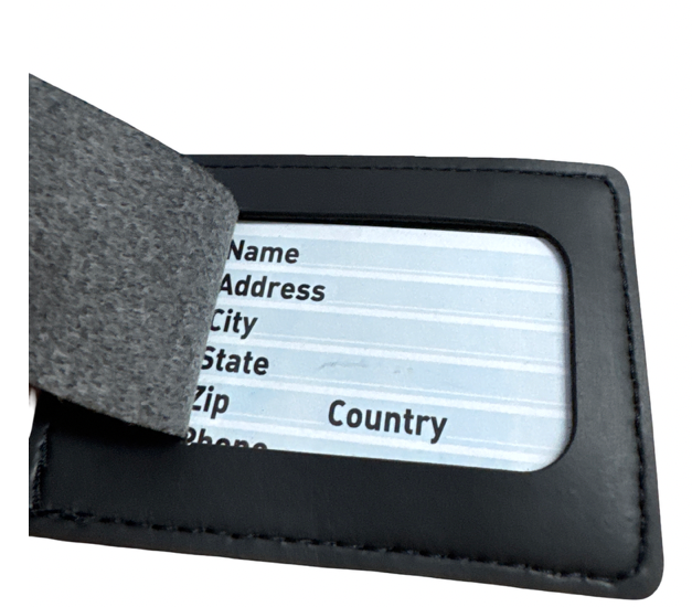 Grand Piano Luggage Tag Made from Vegan Apple Leather Vegan