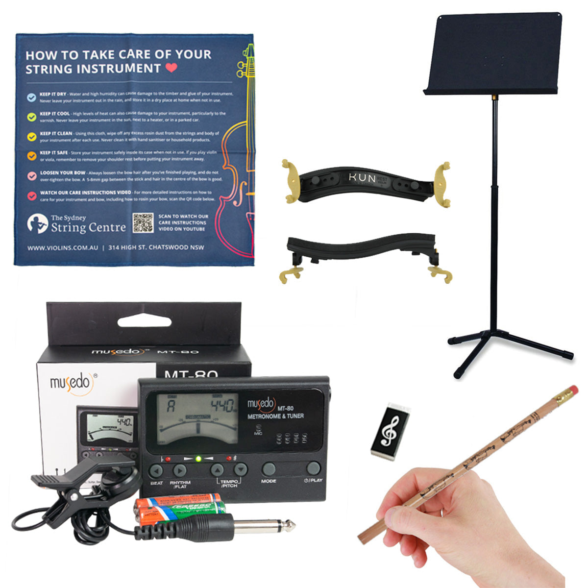 Violin Accessory 'Ultimate Starter' Pack (1/2 - 3/4)