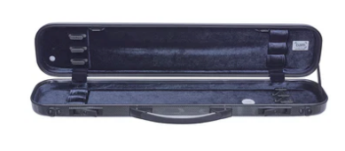 Bow Case - Bam Hightech for 6 Bows for Violin Viola or Cello - Silver Carbon