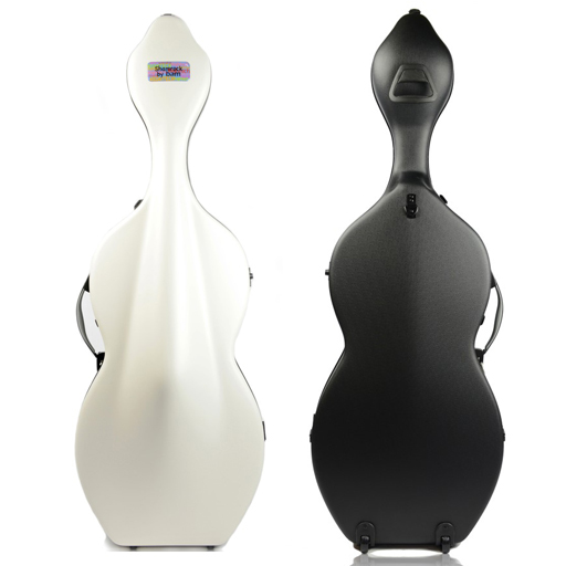 BAM Shamrock Hightech 3.9 Cello Case with Wheels Pearl White