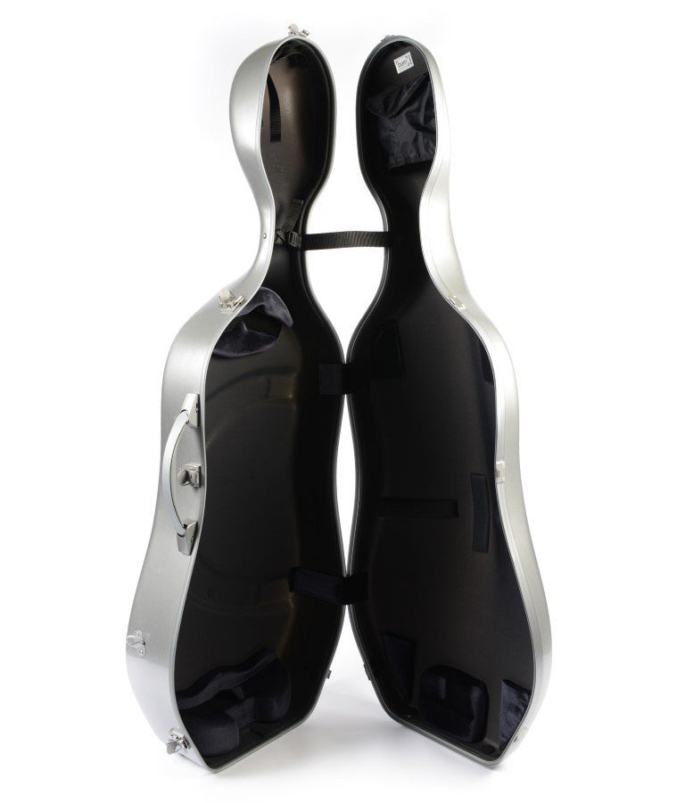 BAM La Defense Hightech Slim Cello Case Brushed Aluminium