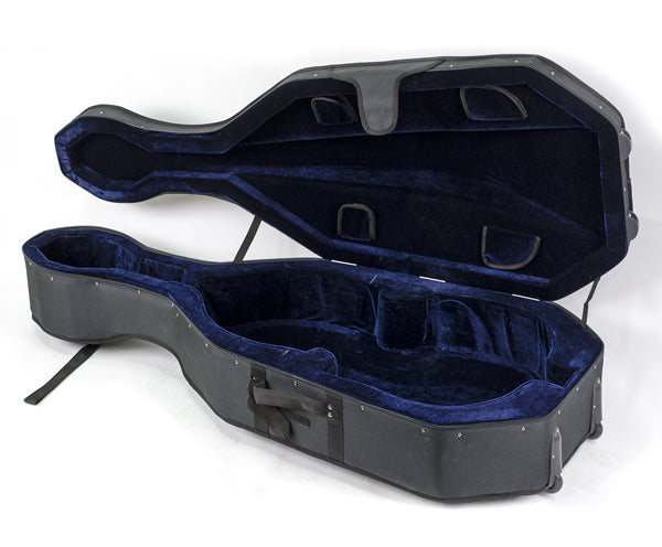 Double Bass Case - TG Lightweight Foam Black 1/4