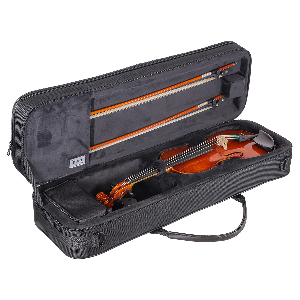 Violin Case - Bam Conservatoire Oblong, Black, 3/4-1/2