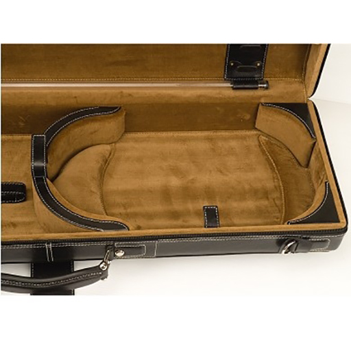GL Cases Q2(V) Leather Violin Case Black