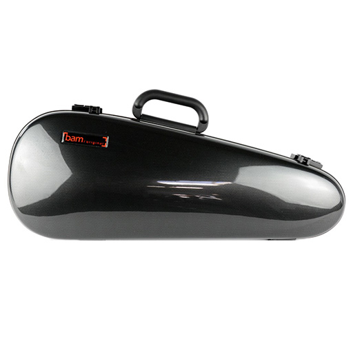 BAM Hightech Overhead Violin Case for Instrument Only Black Carbon
