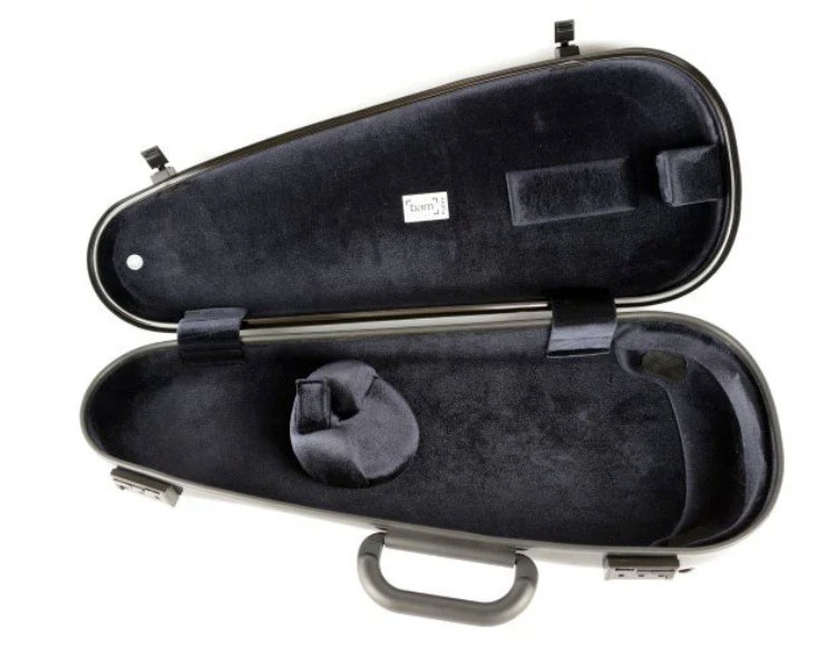 BAM Hightech Overhead Violin Case for Instrument Only Pearl White