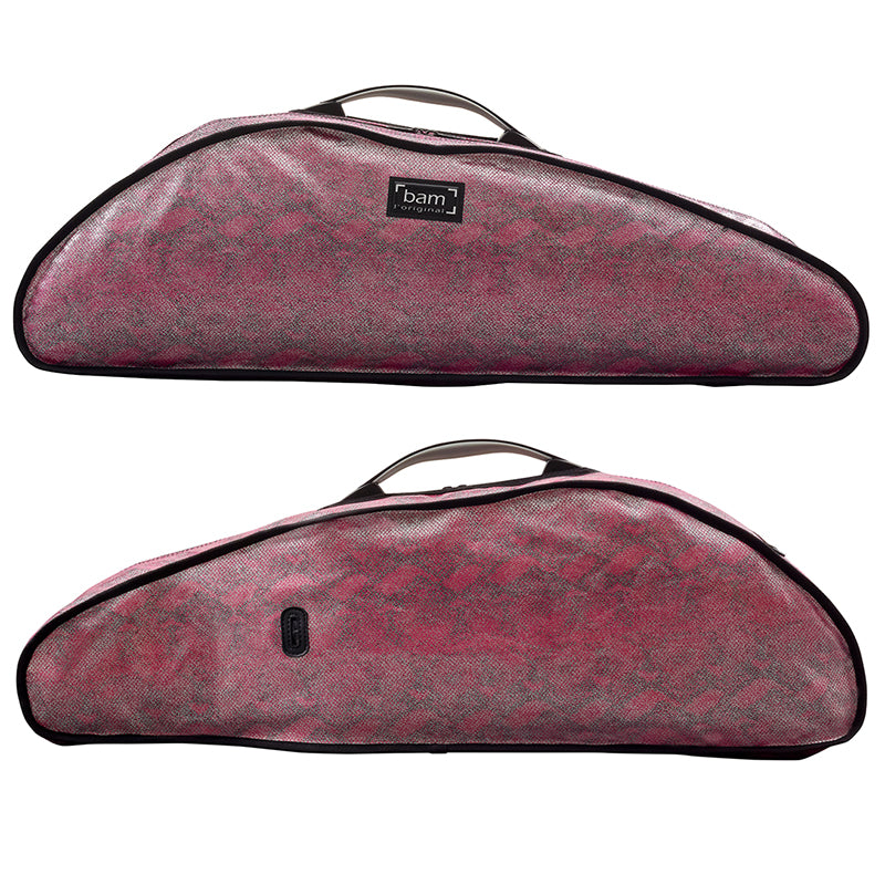 Violin Case - Bam Hoodies for Hightech Slim, Rose Pink Snake