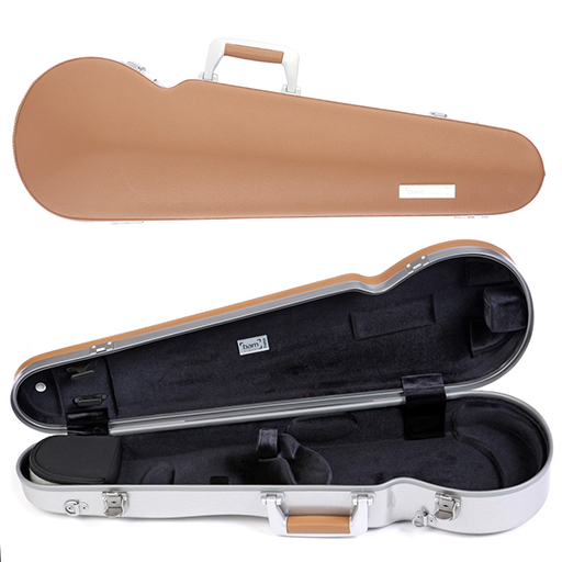BAM L'Etoile Hightech Contoured Violin Case Cognac