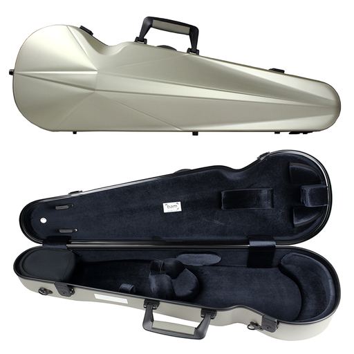 BAM L'Opera Supreme Hightech Polycarbonate Contoured Violin Case Champagne/Black