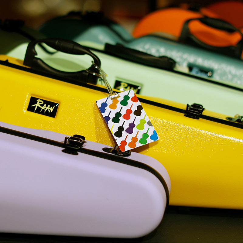 SSC Name Tag - White with Colourful String Instruments