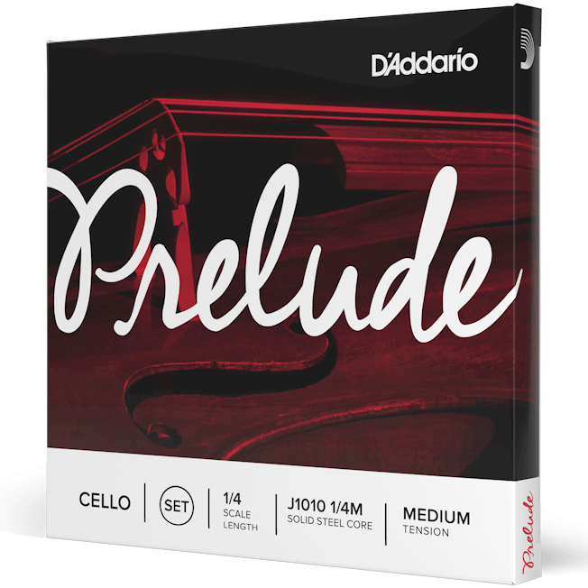 D'Addario Prelude Cello, Set (Med), 1/4