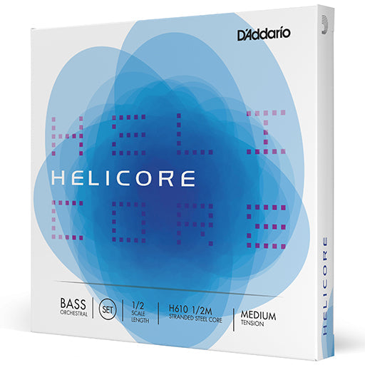D'Addario Helicore Bass Orchestral, Set, 1/2, Medium Tension