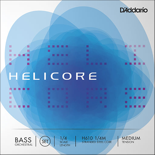 D'Addario Helicore Bass Orchestral, Set, 1/4, Medium Tension