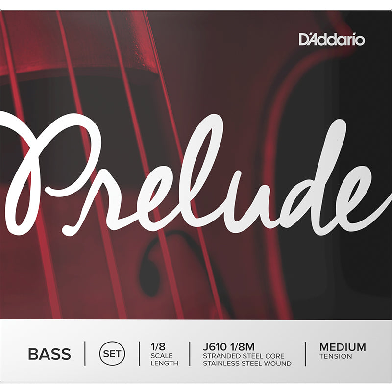 D'Addario Prelude Double Bass, Set (Med), 1/8