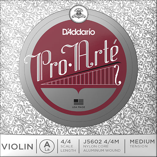 D'Addario Pro Arte Violin, 4/4, A (Aluminium)
