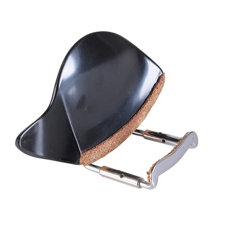 Violin Chinrest - Kreisler Dresden Plastic Chrome Fittings 3/4-4/4