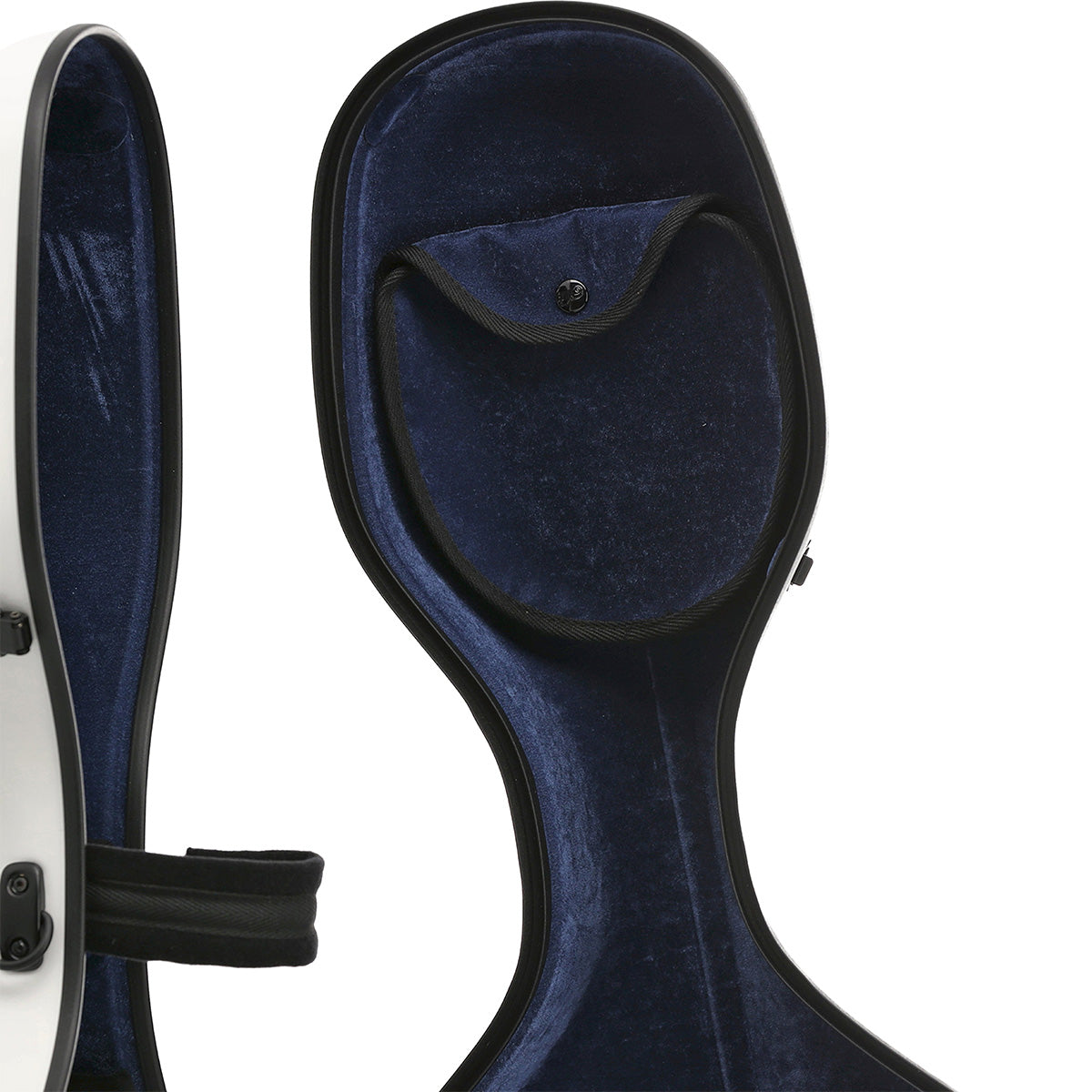 GEWA Air 3.9 Cello Case White Gloss with Blue Interior