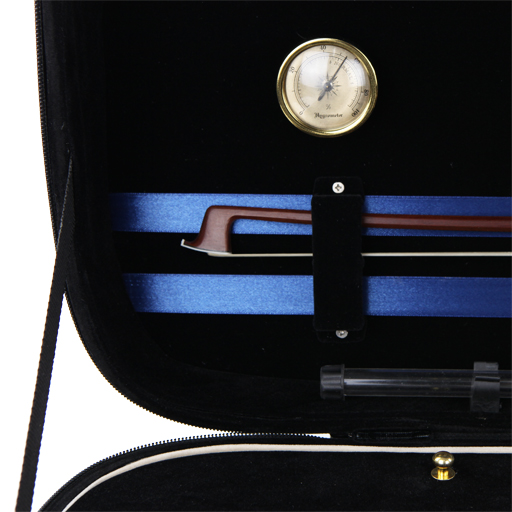 Viola Case - Kreisler Oblong Adjustable Black with Cream int
