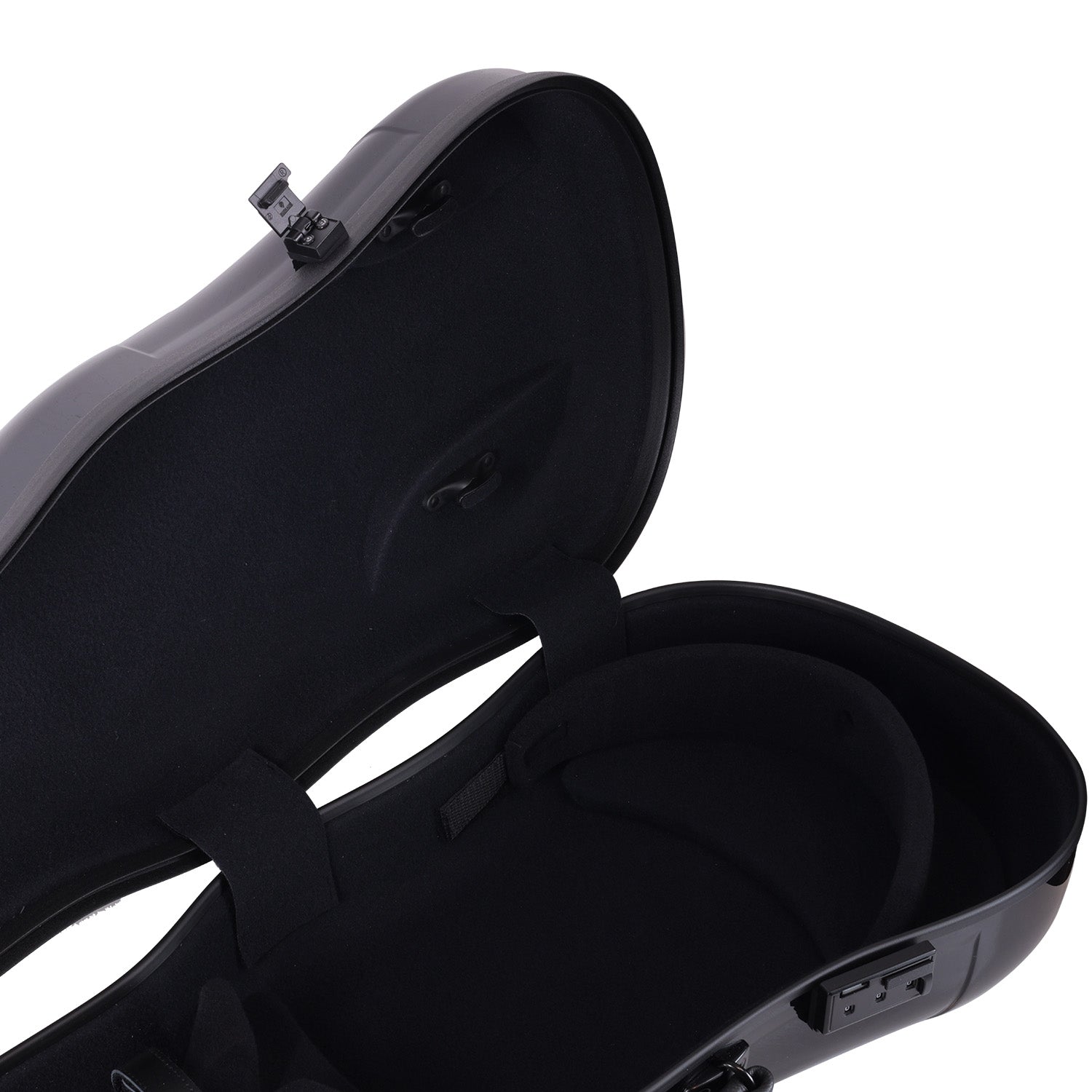 GEWA Air 2.0 Shaped Adjustable Viola Case Black Gloss 13"-17"